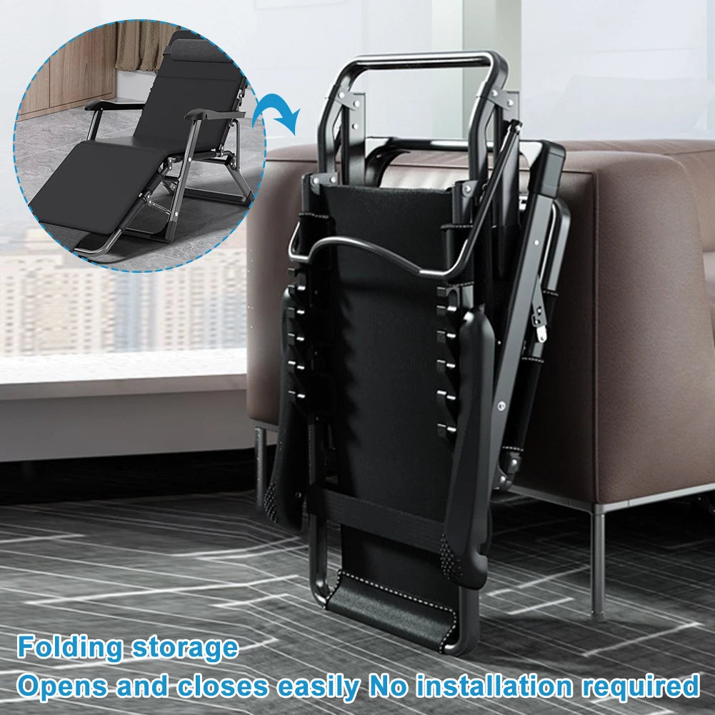 Lounge Chair Adjustable Patio Recline Headrest Cushion