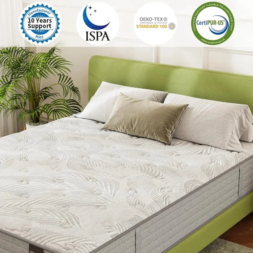Full Size Mattress 12 Inch , Gel Memory Foam Mattres