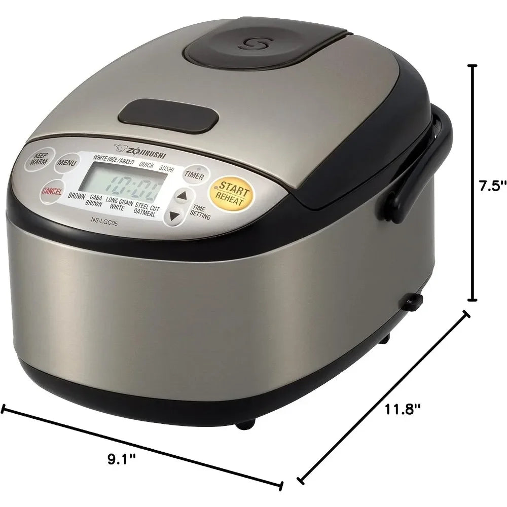 Rice Cooker & Warmer 3-Cups (uncooked) Stainless