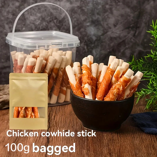 (3.53oz/14.11oz) Chicken Wrapped Sticks, Dog Treats