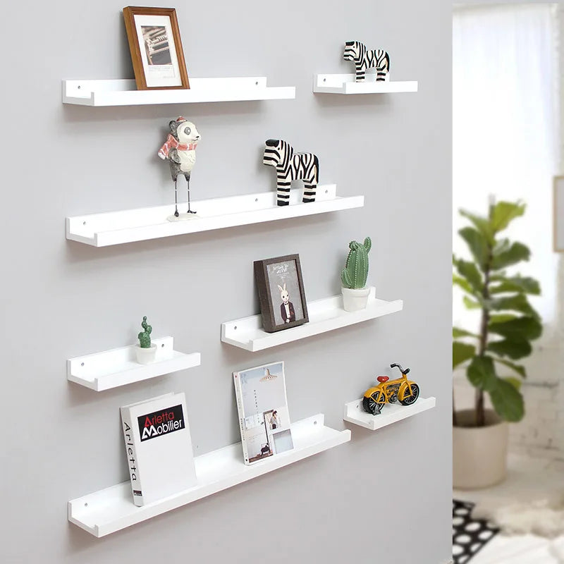 Nordic Style Bamboo Storage Rack, Hanging Wall