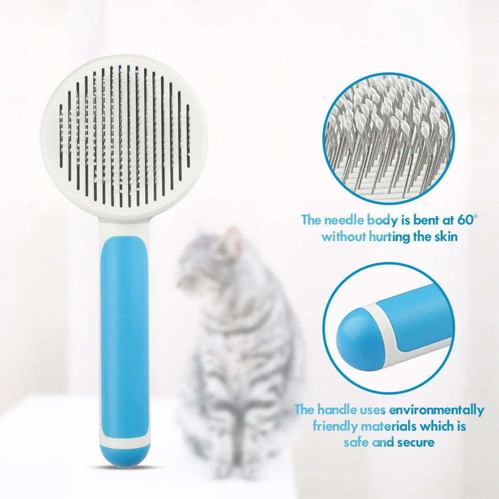 MASBRILL Cat Comb Removes Hairs Soft Massaging