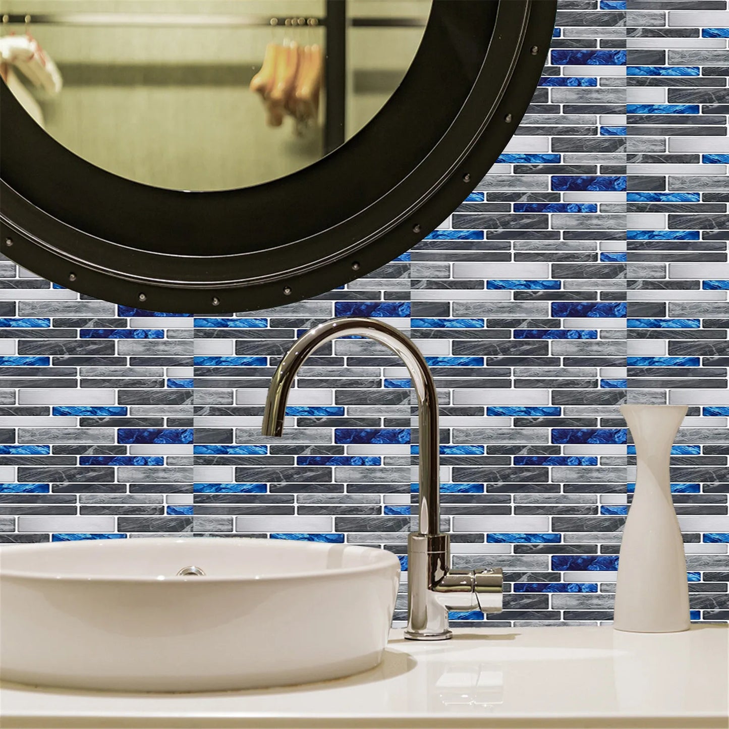 10pc Self Adhesive Tile 3d Sticker Bathroom Wall