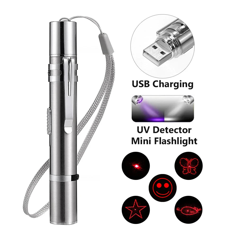 3 In 1 Laser Pointer Pattern  Flashlight