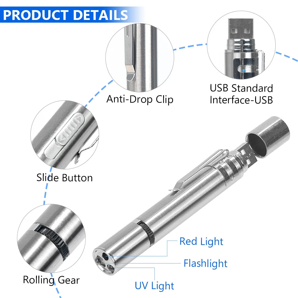 3 In 1 Laser Pointer Pattern  Flashlight