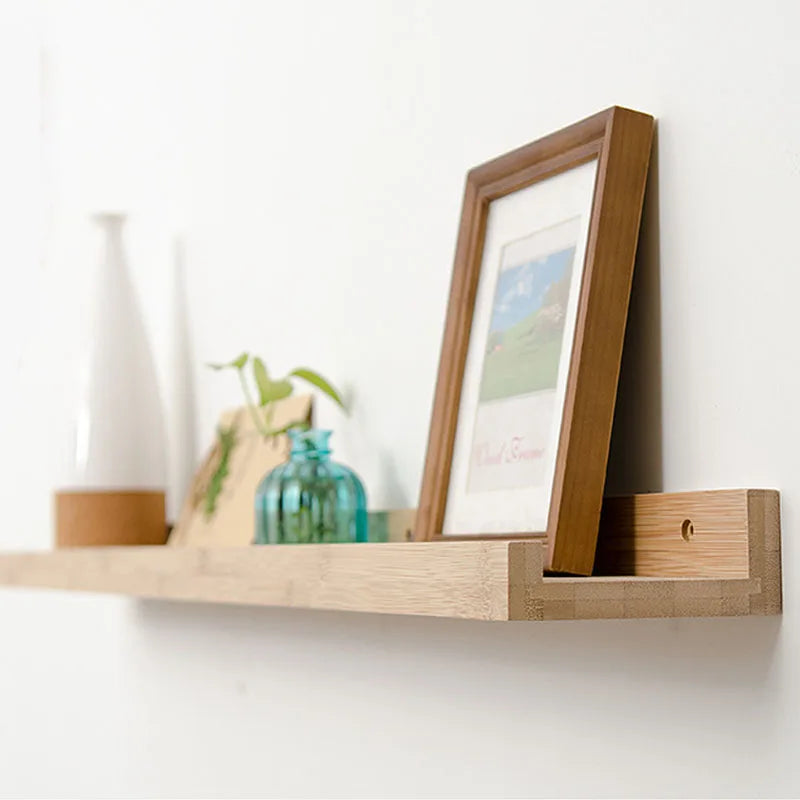 Nordic Style Bamboo Storage Rack, Hanging Wall