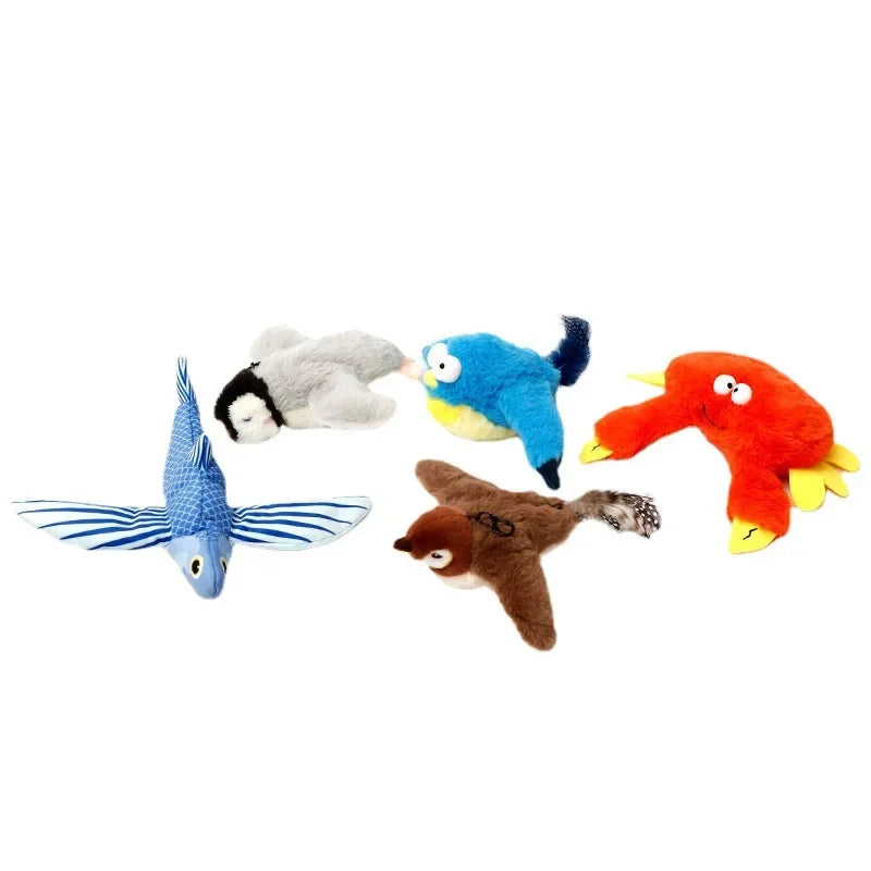 Cat Toy Music Flapping Bird Interactive Toy