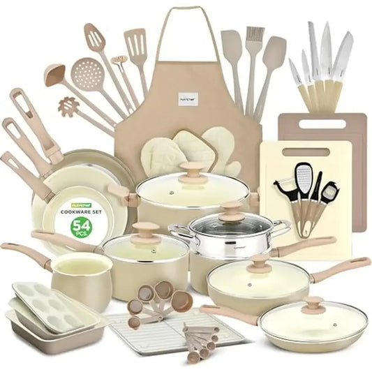 Marble Non-Stick Cookware Bakeware Set 54