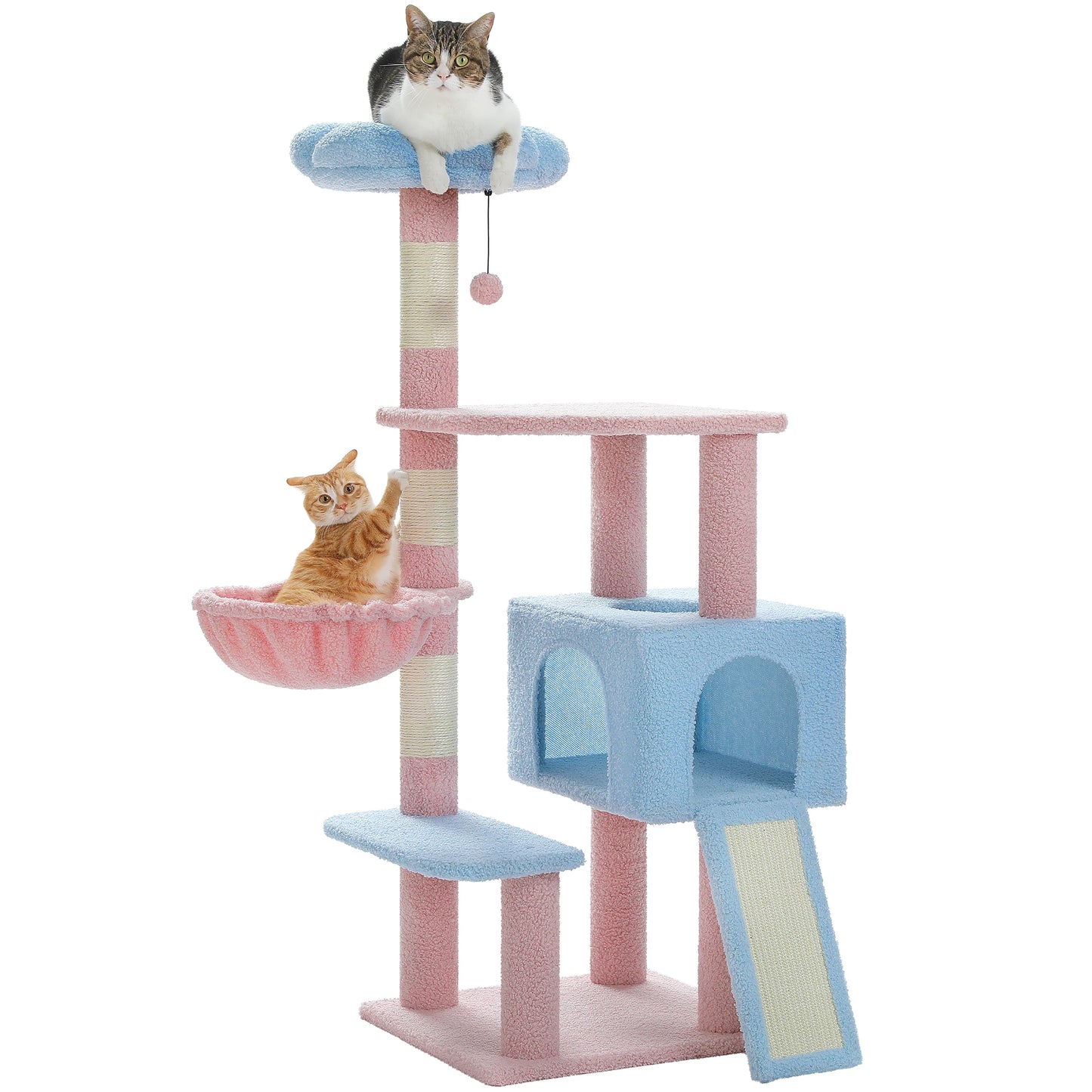 Cat Tree Multi-Level Covered Scratching Posts