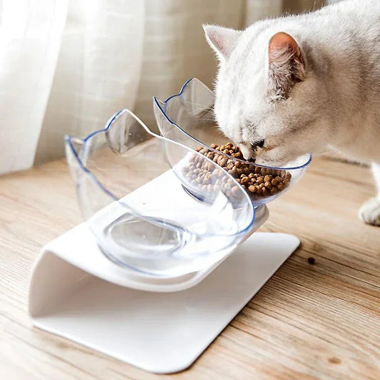 Double Cat Bowl Elevated Stand Product Supplies