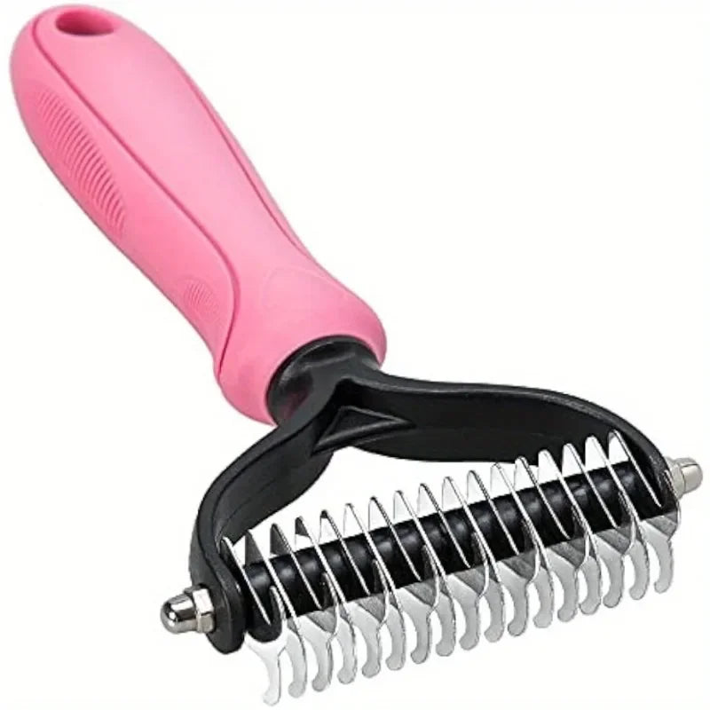 Double-Sided Undercoat Rake Brush Pet Grooming