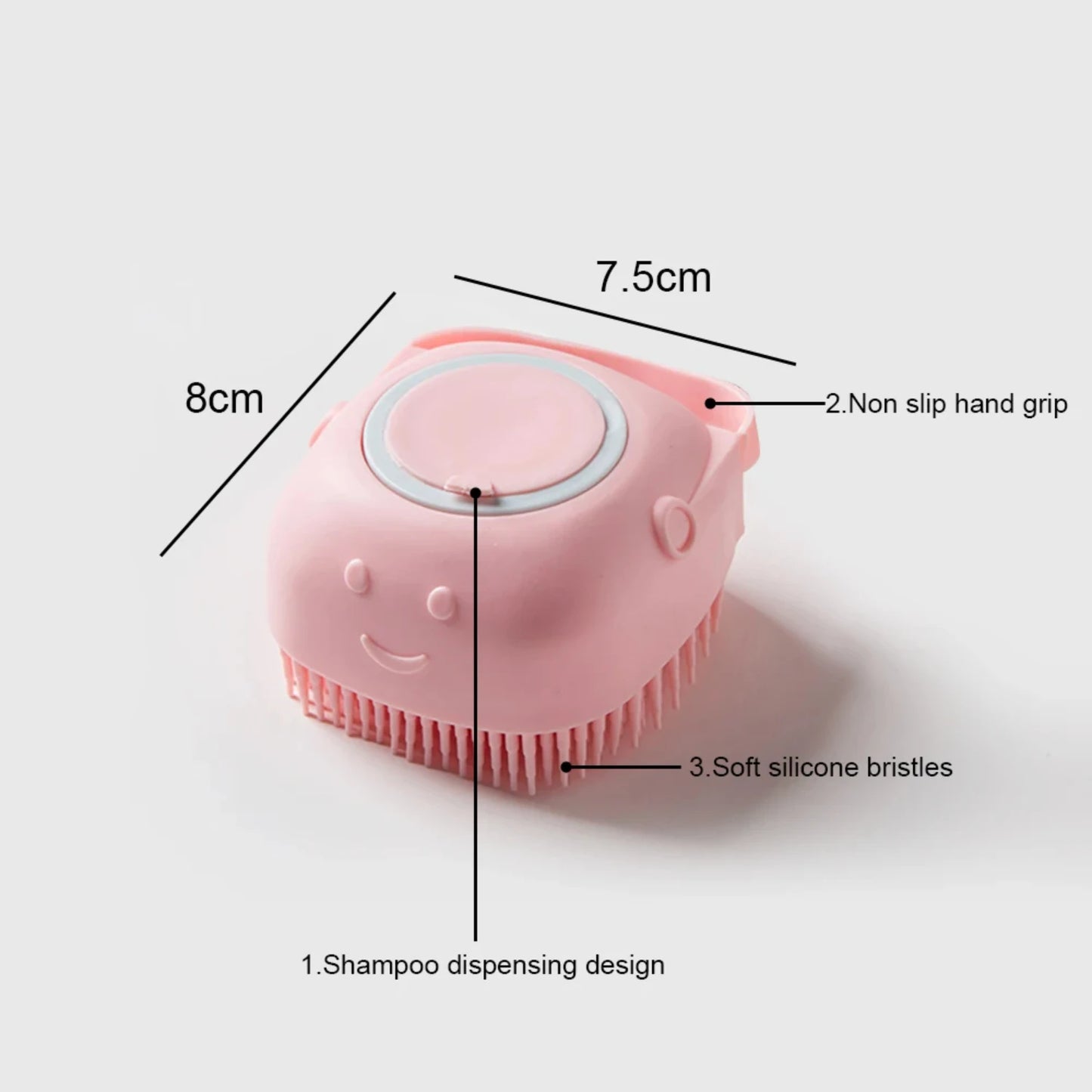 Dog Pet Cleaning Shampoo Dispenser Brush Tool