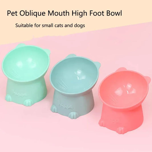 Bowl Water Food Dish Cartoon Cat Shape