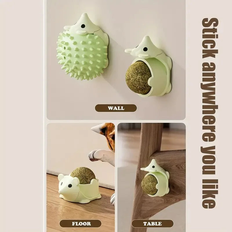 Cat Wall Treats Hedgehog Softer Self Groomer