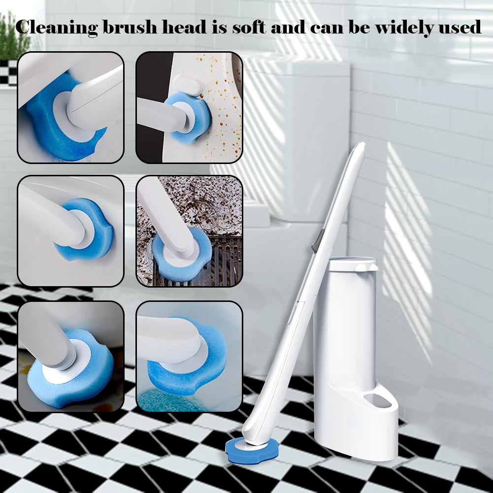 32PCS Disposable Toilet Bowl Brush Long Handle