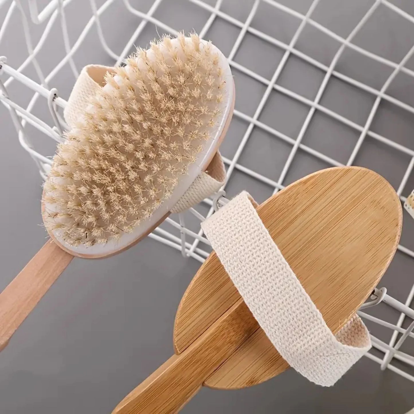 Wood Bristle Shower Brush Premium Quality