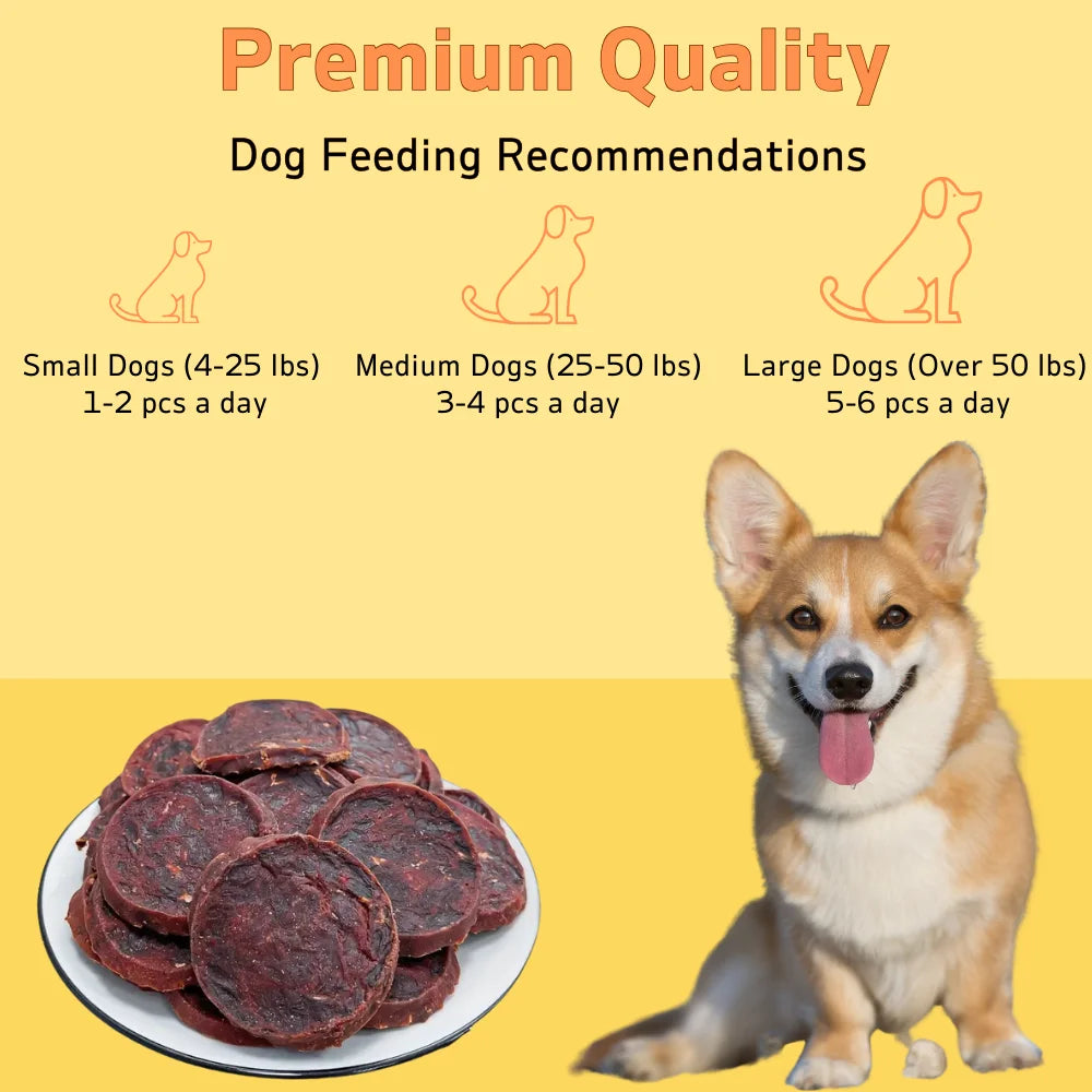 (3.53oz/17.6oz)Duck Slices Dog Treats Healthy