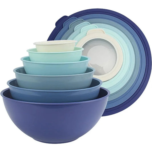 Mixing Bowls with TPR Lids12 Piece Set