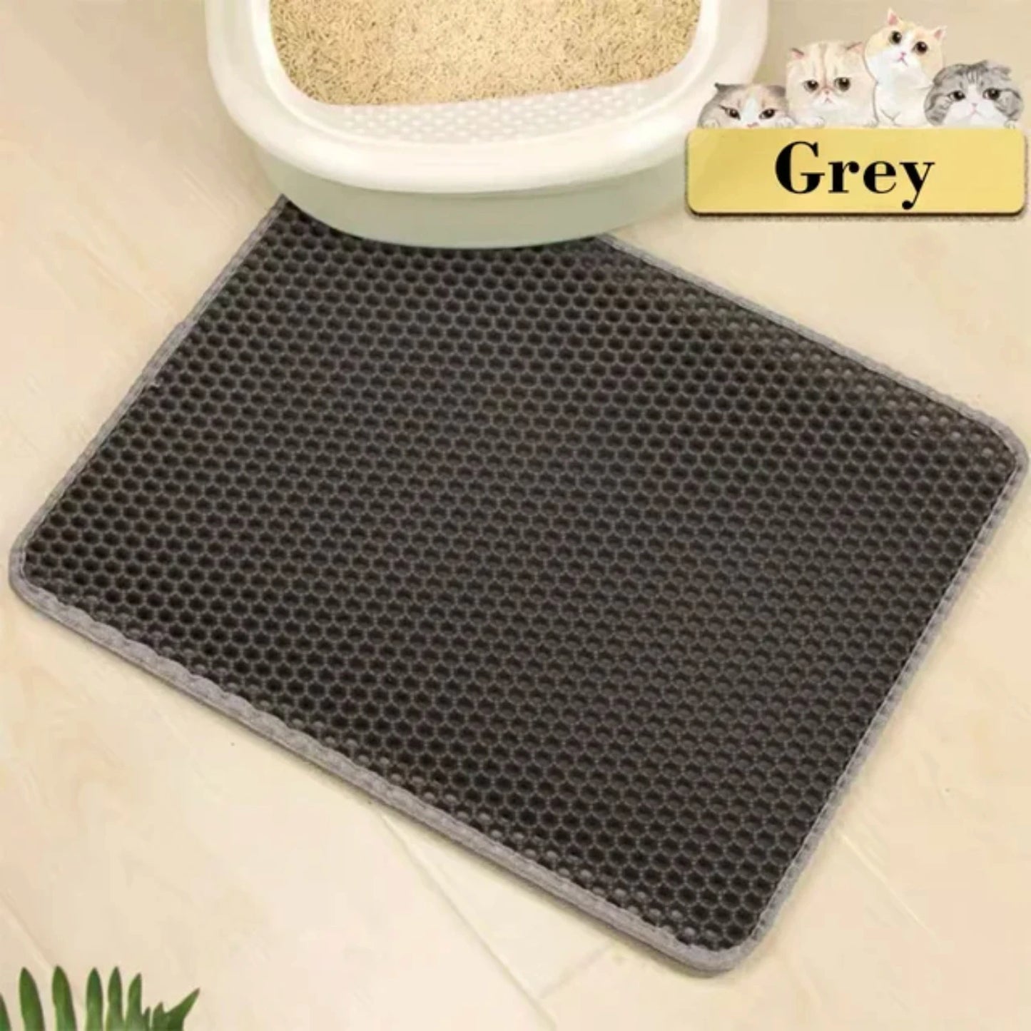 Waterproof Double Layer Cat Litter Mat Washable