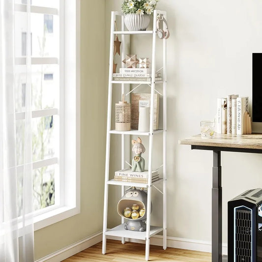 Ladder Shelf, Bookshelf Bookcase, Freestanding Corner