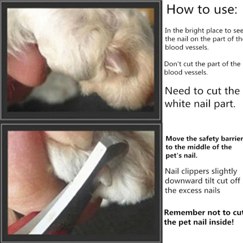 Dog Toenail Pet Scissor Trimmer Clipper Cutter