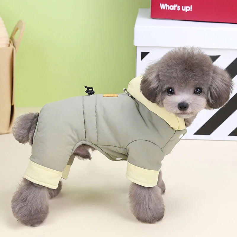 Winter dog clothing hoodie warm down jacket