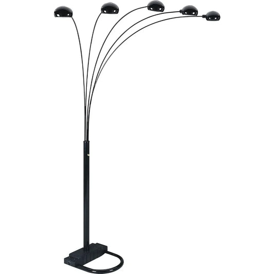 5 Adjustable Arm Arching Floor Lamp  84" Tall