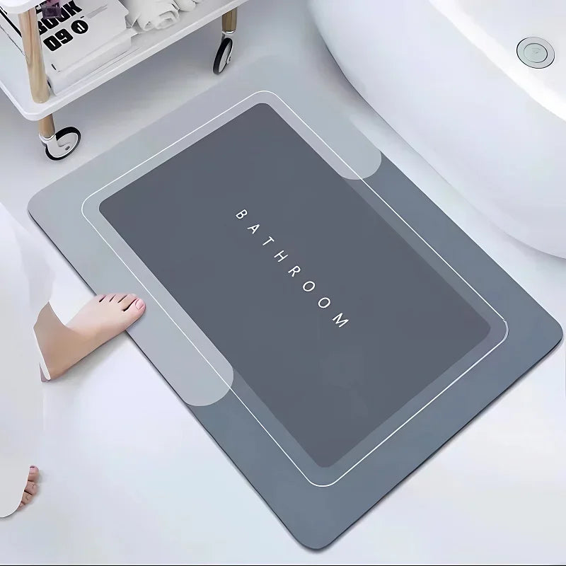 Super Absorbent Non-slip Bathroom Mat Diatomaceous