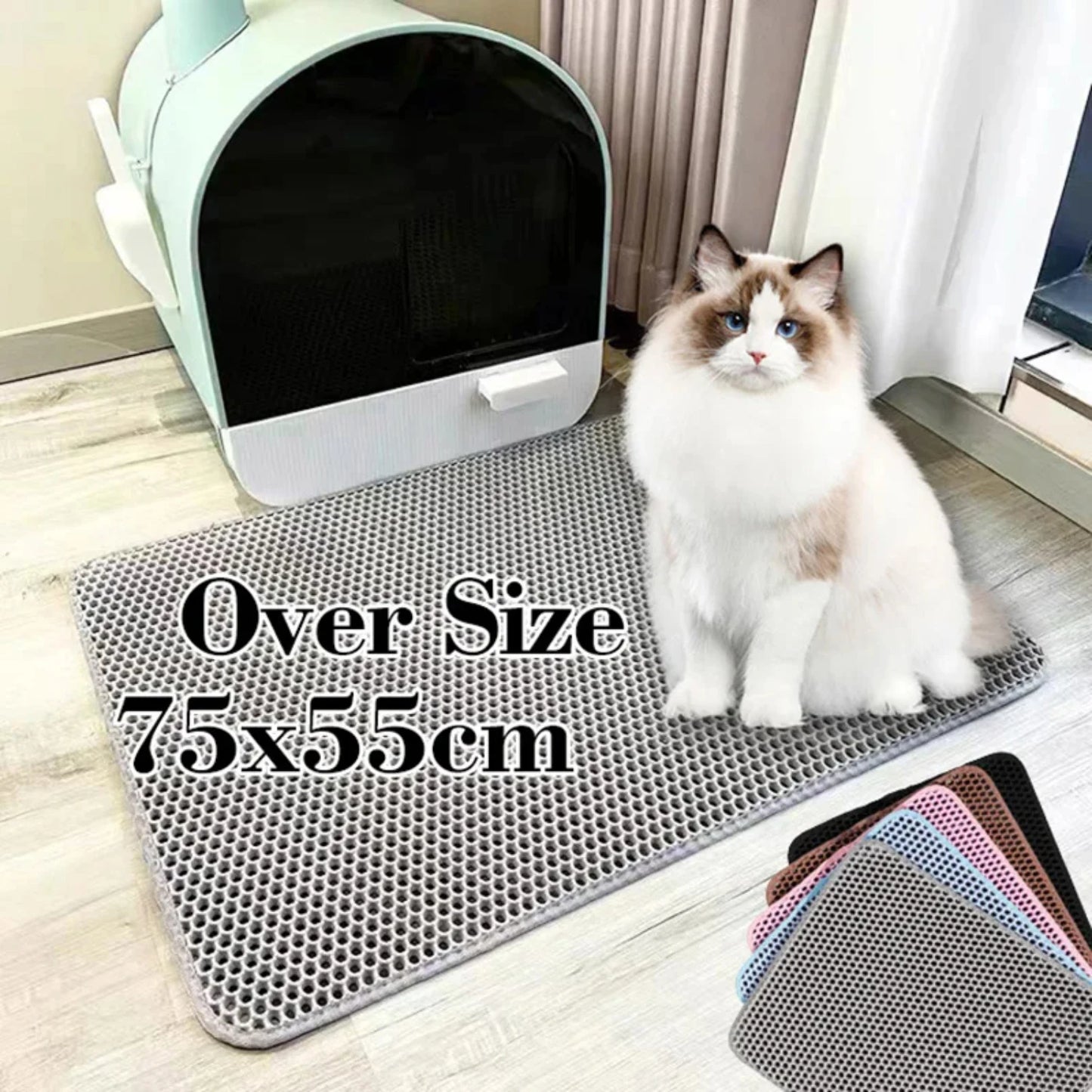 Waterproof Double Layer Cat Litter Mat Washable