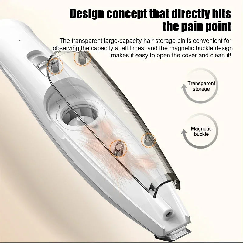 Dog Hair Clipper Paw Fur Grooming Vacuum