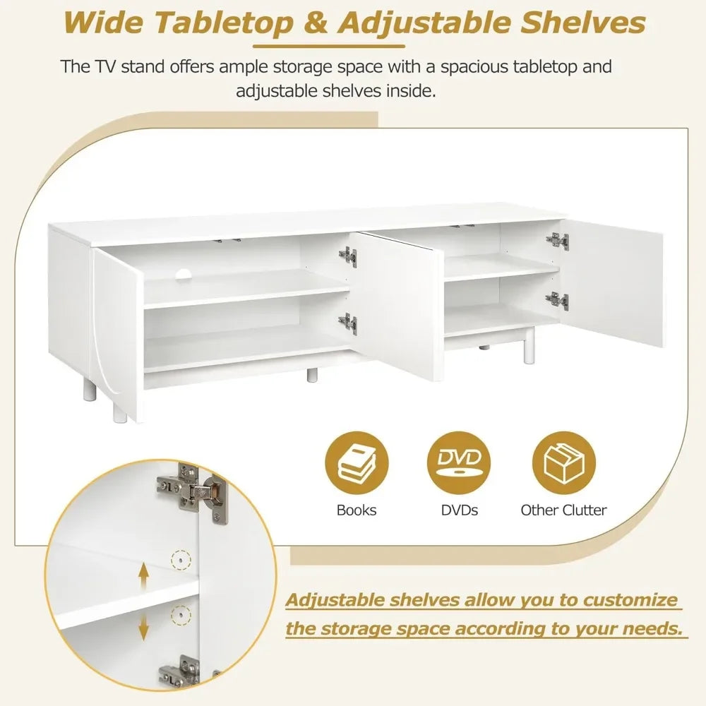 TV Stand Arch Cabinets Televisions Up to 78''