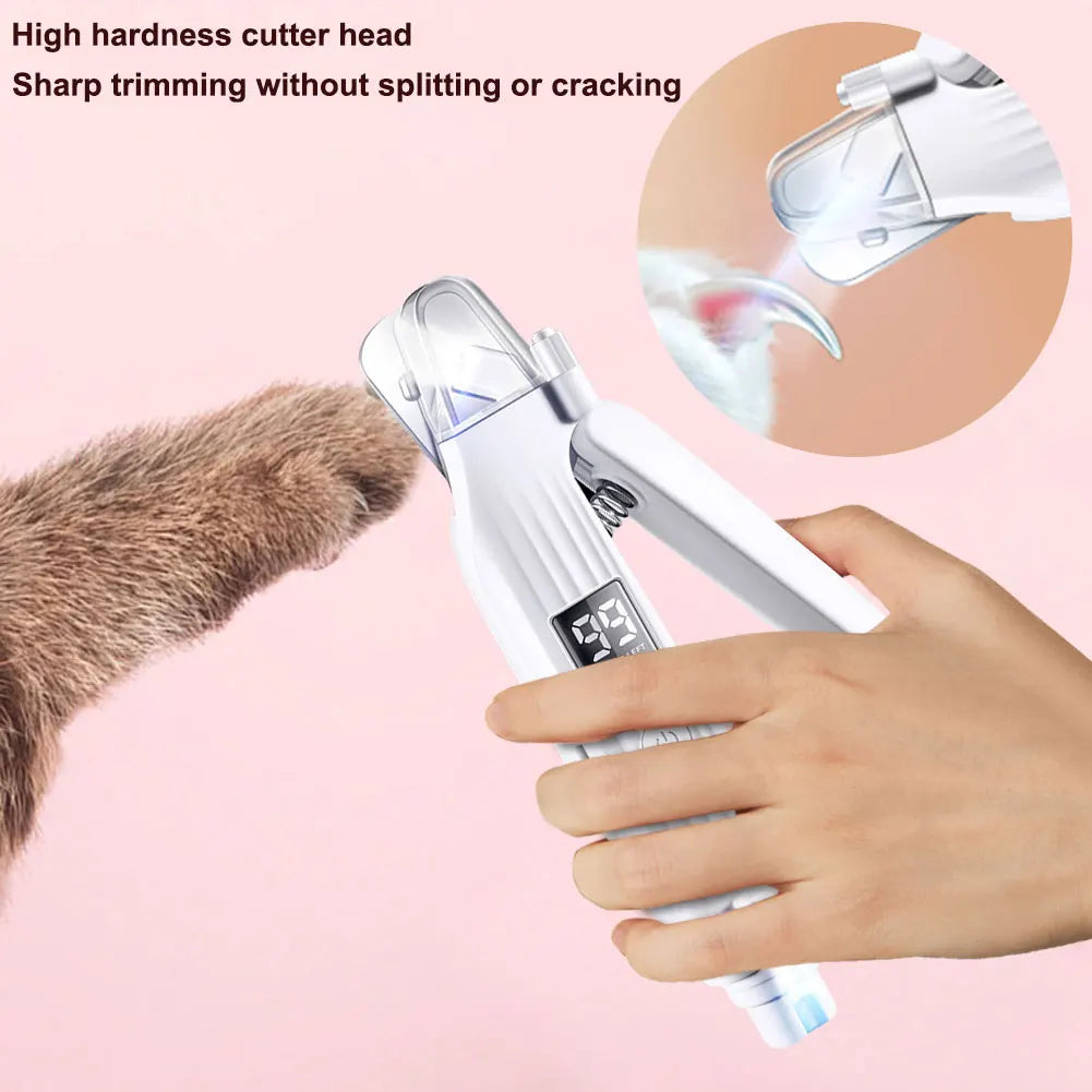 2 in 1 Electric cat Nail Grinder Trimmer Quiet