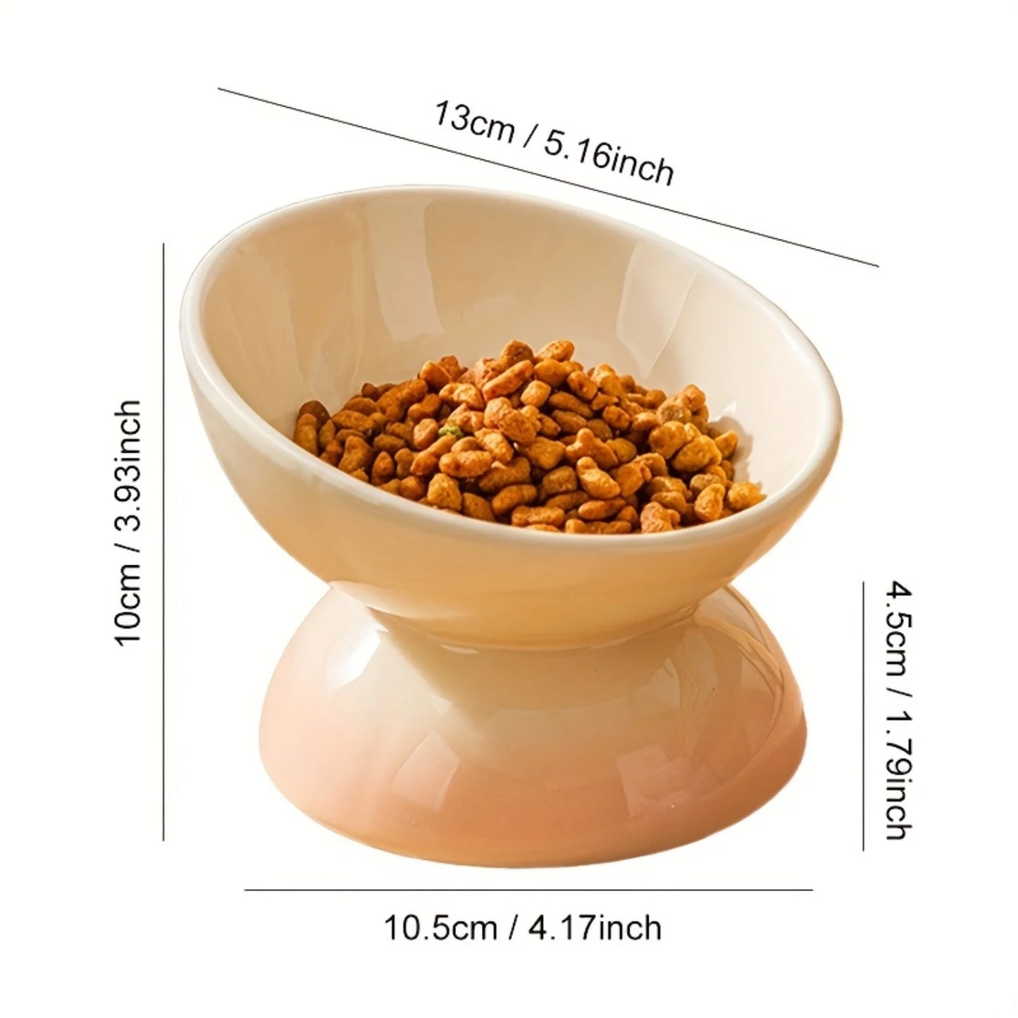 Ceramic Feeding Bowls Elevate For Cats Digestion