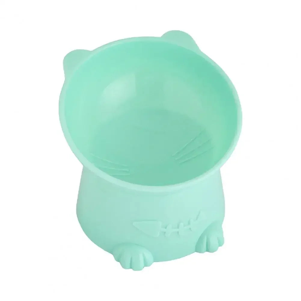 Bowl Water Food Dish Cartoon Cat Shape