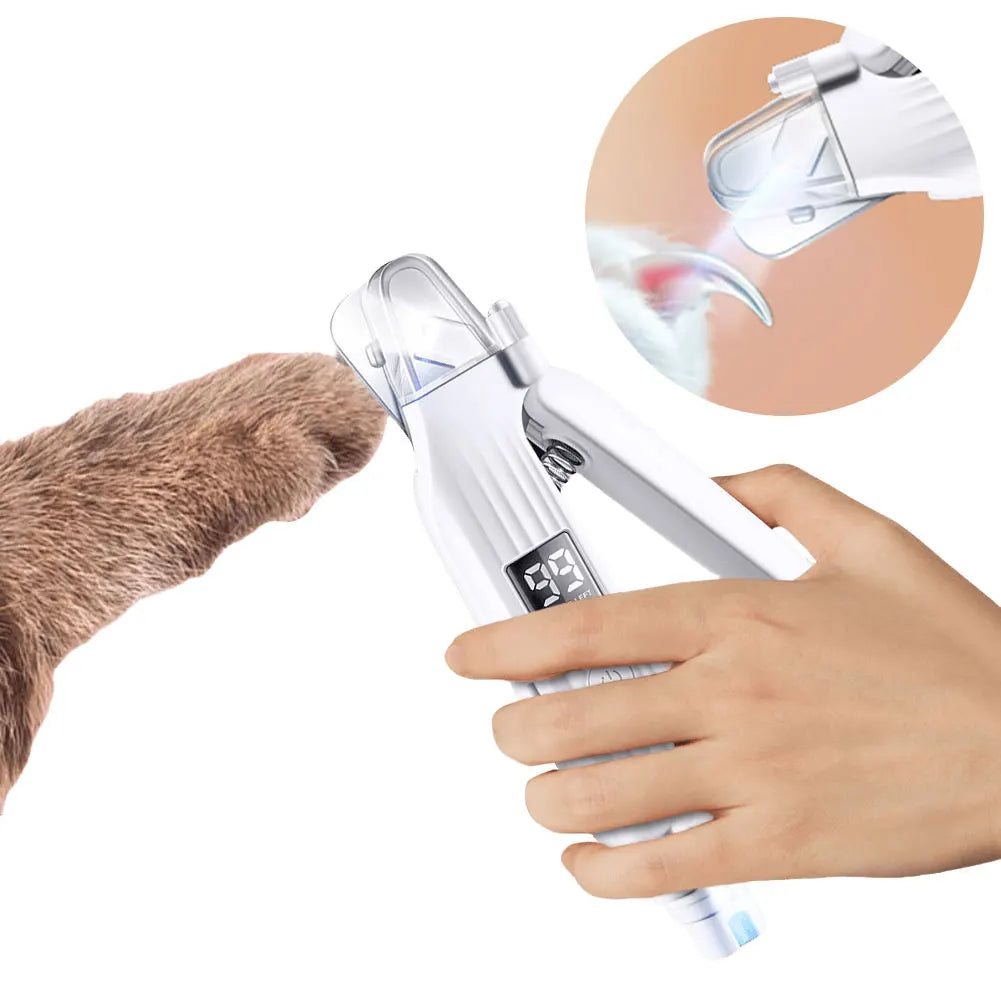 2 in 1 Electric Cat Nail Grinder Clipper Toenail