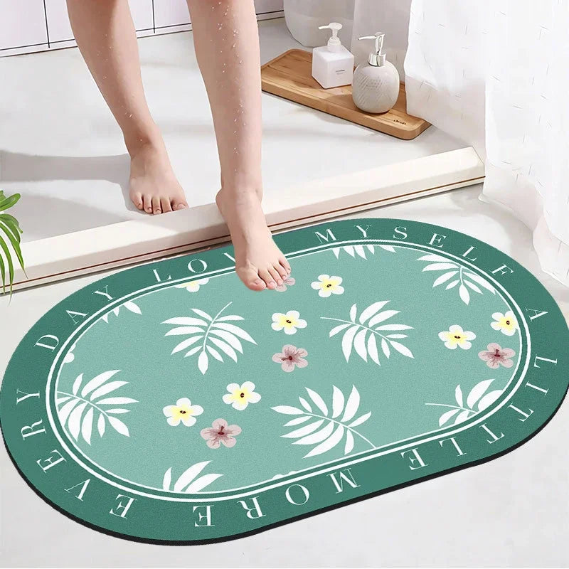 Super Absorbent Non-slip Bathroom Mat Diatomaceous