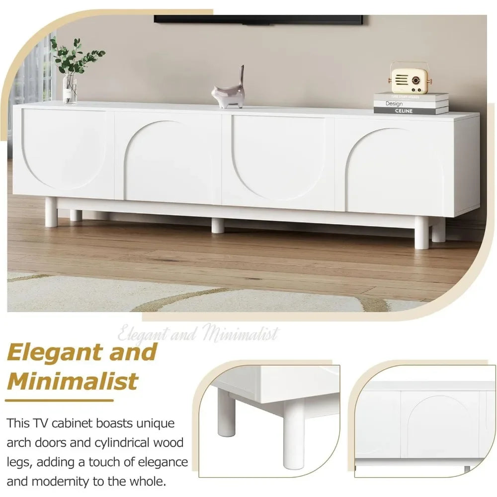 TV Stand Arch Cabinets Televisions Up to 78''