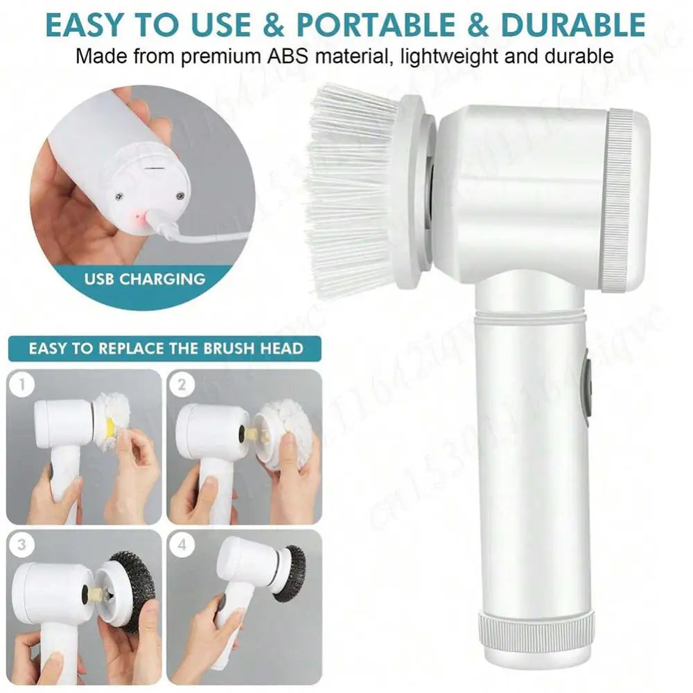 Spin Scrubber Bathroom Cleaning Brush Replaceable Heads