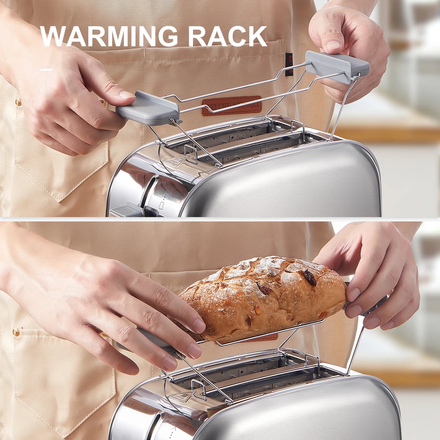2 slice toaster Bagel Toaster 2 Wide Slots, Defrost