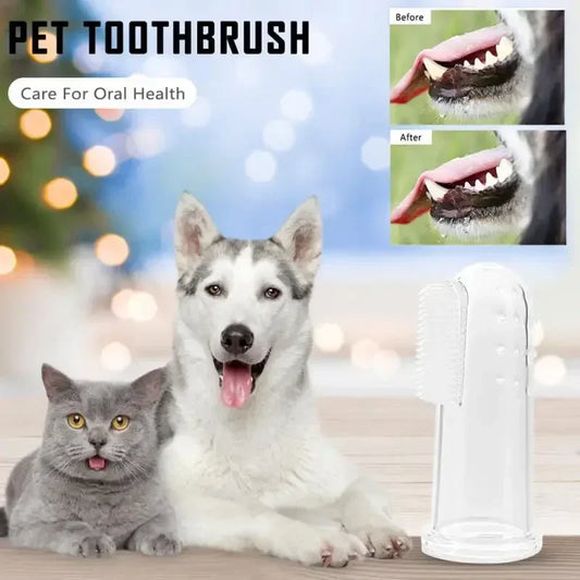 Pet Toothbrush Super Soft Pet Finger Toothbrush