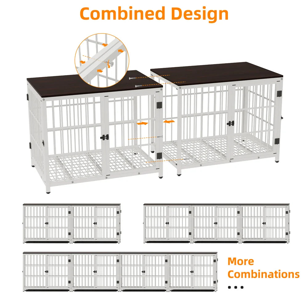 Large Wooden Dog Crate Indoor Furniture Style