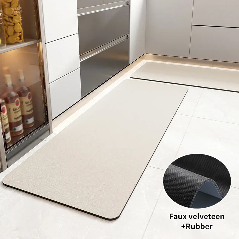 Non-slip Kitchen Rugs Absorbent Long Floormat