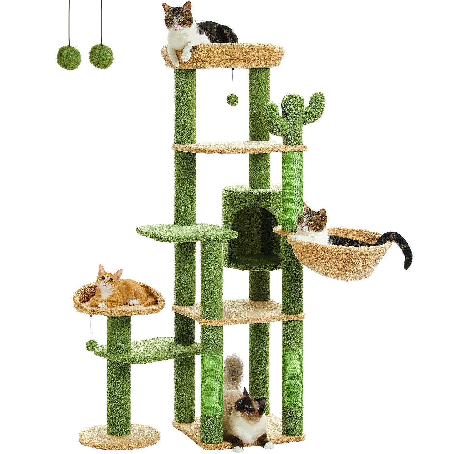 Cat Tree Large Multi-Level Large Hammock