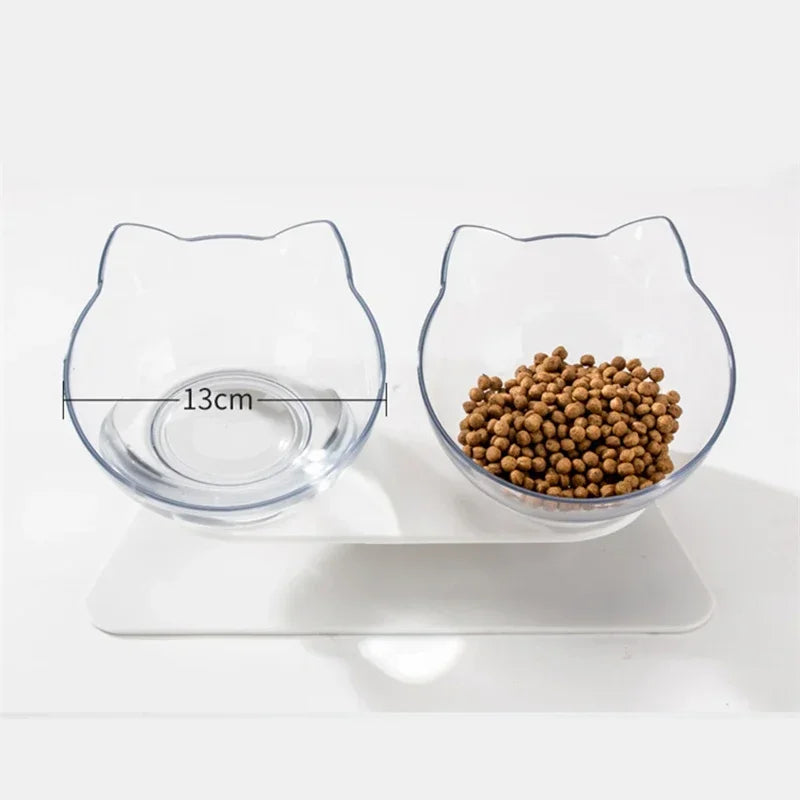 Double Cat Bowl Elevated Stand Product Supplies