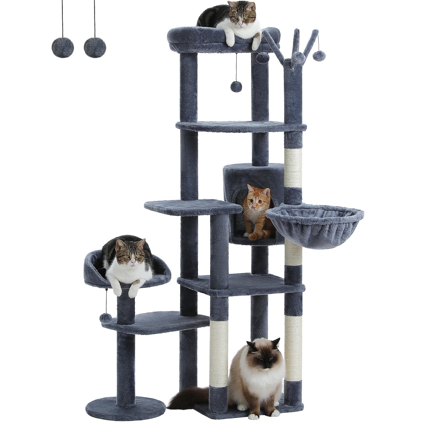 Cat Tree Large Multi-Level Large Hammock