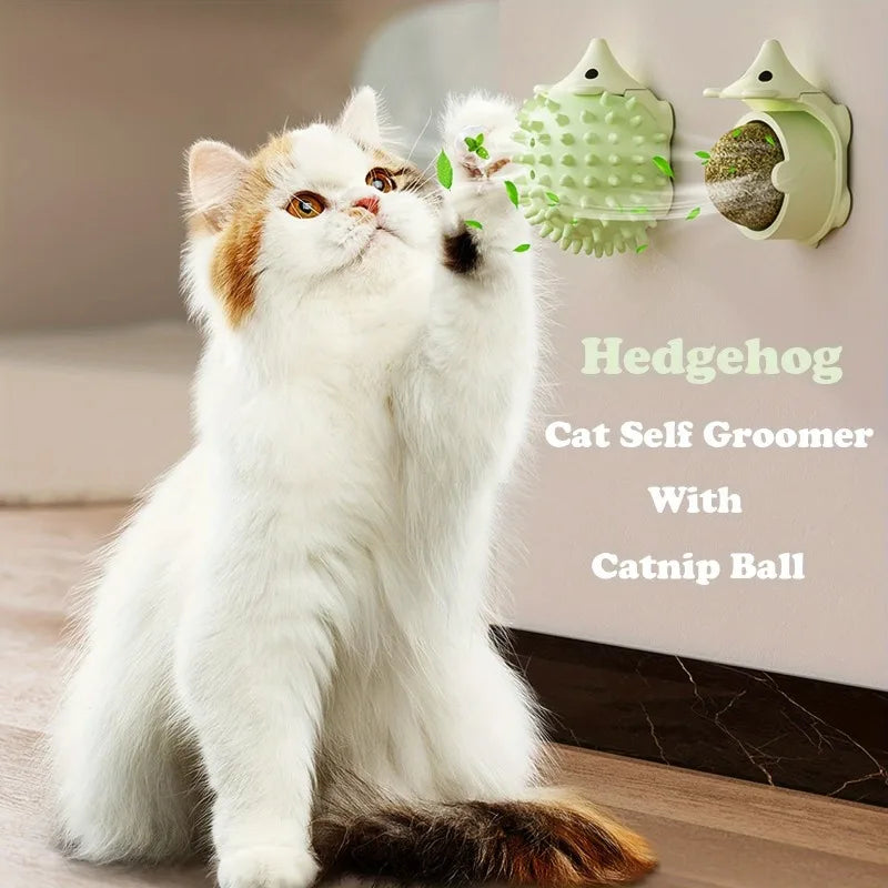 Cat Wall Treats Hedgehog Softer Self Groomer