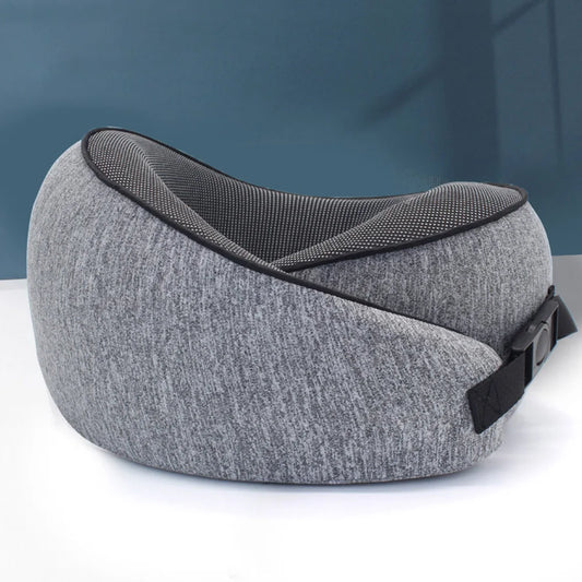 U-Shaped Memory Foam Pillow Adjustable Travel Neck Pillow