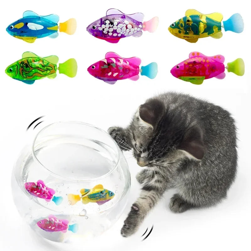 Cat Interactive Electric Fish Toy LED Light