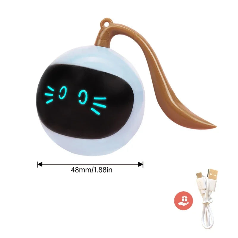 Smart Cat Toy Rechargeable Rotation Ball  Fun