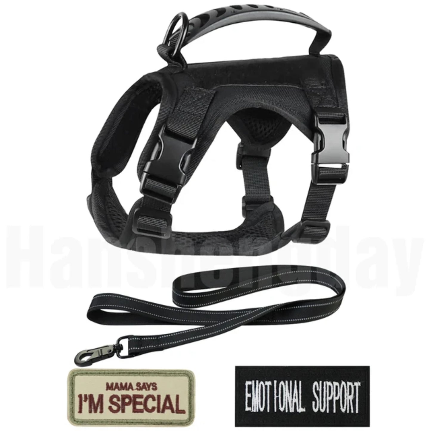 Adjustable Tactical Cat Harness Set Walking Vest